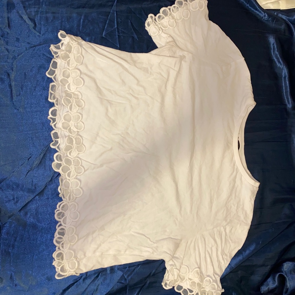 White crop top